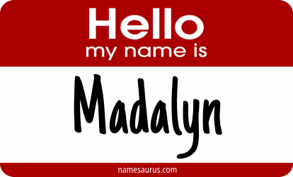 Hello my name is Madalyn png download