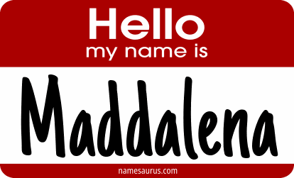 Hello my name is Maddalena png download