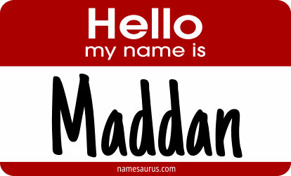 Hello my name is Maddan png download