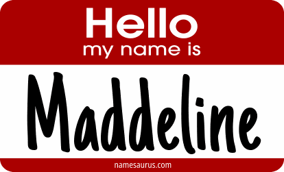 Hello my name is Maddeline png download
