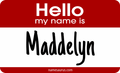 Hello my name is Maddelyn png download