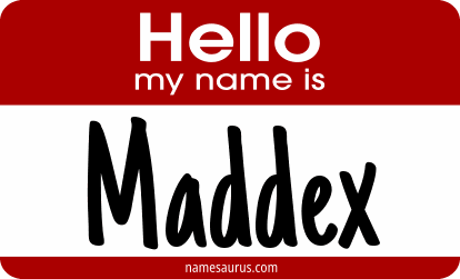 Hello my name is Maddex png download