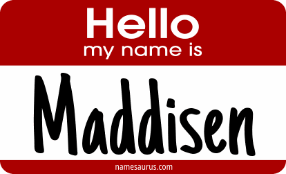 Hello my name is Maddisen png download