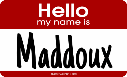 Hello my name is Maddoux png download