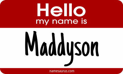 Hello my name is Maddyson png download