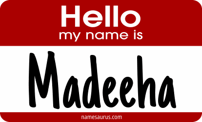 Hello my name is Madeeha png download