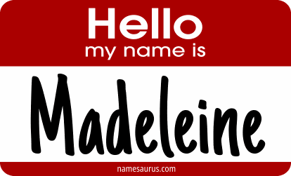 Hello my name is Madeleine png download