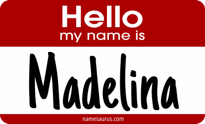 Hello my name is Madelina png download