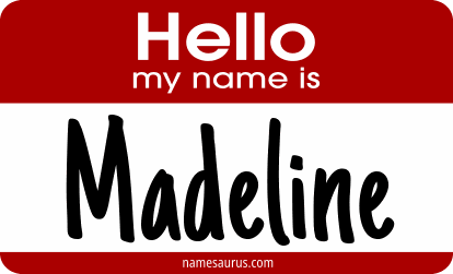 Hello my name is Madeline png download
