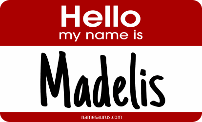 Hello my name is Madelis png download