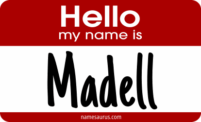 Hello my name is Madell png download