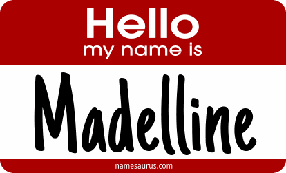 Hello my name is Madelline png download