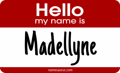 Hello my name is Madellyne png download