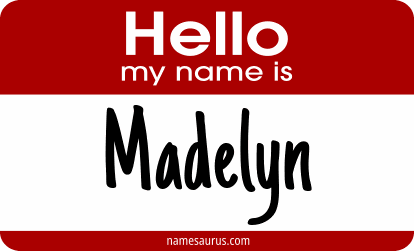 Hello my name is Madelyn png download