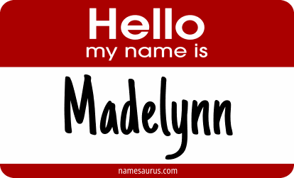 Hello my name is Madelynn png download
