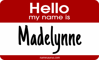 Hello my name is Madelynne png download
