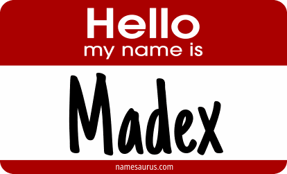 Hello my name is Madex png download