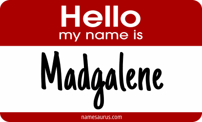 Hello my name is Madgalene png download