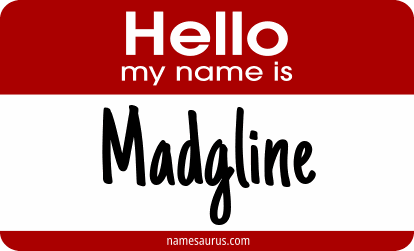 Hello my name is Madgline png download
