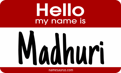 Hello my name is Madhuri png download