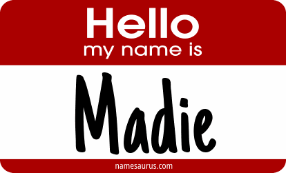 Hello my name is Madie png download