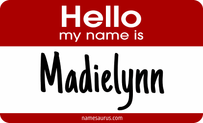 Hello my name is Madielynn png download