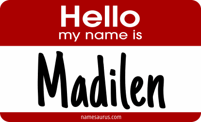 Hello my name is Madilen png download