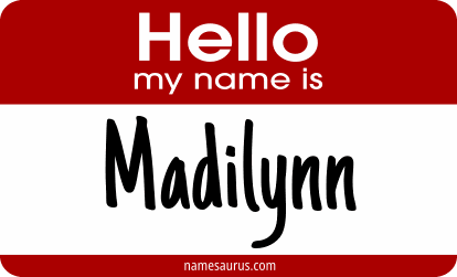 Hello my name is Madilynn png download