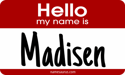 Hello my name is Madisen png download