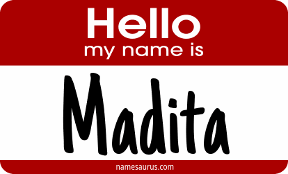Hello my name is Madita png download