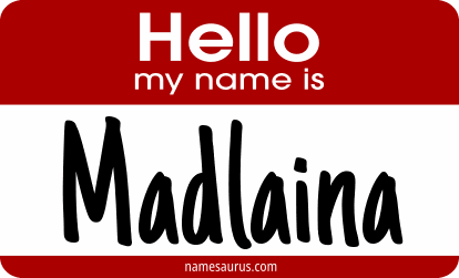 Hello my name is Madlaina png download
