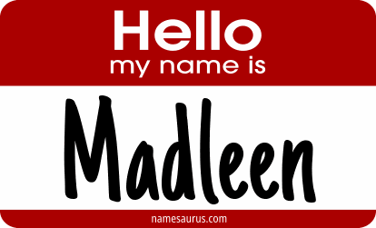 Hello my name is Madleen png download