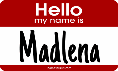 Hello my name is Madlena png download