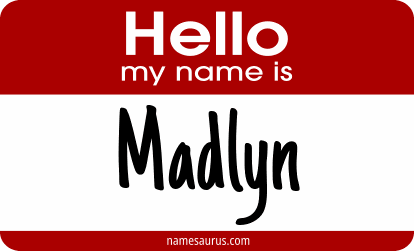 Hello my name is Madlyn png download