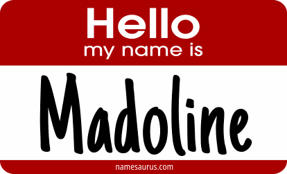 Hello my name is Madoline png download
