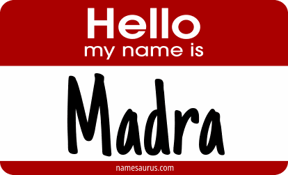 Hello my name is Madra png download