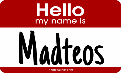 Hello my name is Madteos png download
