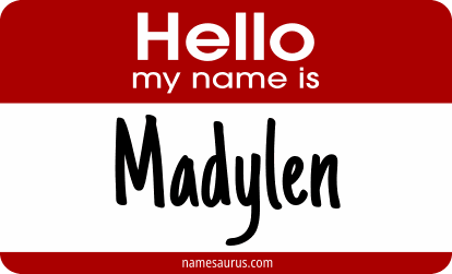 Hello my name is Madylen png download