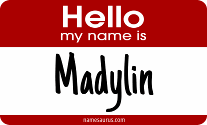 Hello my name is Madylin png download