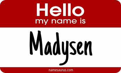 Hello my name is Madysen png download