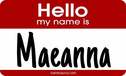 Hello my name is Maeanna png download