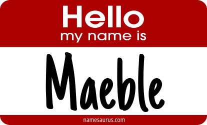 Hello my name is Maeble png download