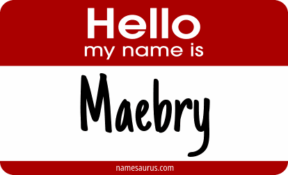 Hello my name is Maebry png download
