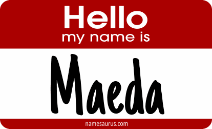 Hello my name is Maeda png download