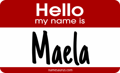 Hello my name is Maela png download