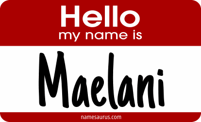 Hello my name is Maelani png download