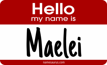 Hello my name is Maelei png download