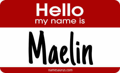 Hello my name is Maelin png download