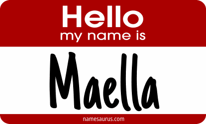 Hello my name is Maella png download