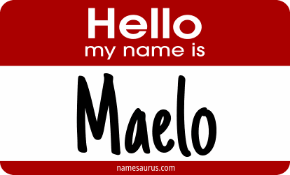 Hello my name is Maelo png download